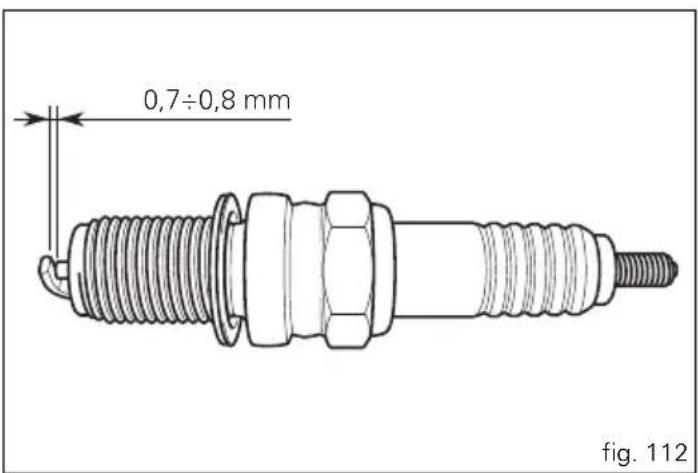 0,7÷0,8 mm fig. 112