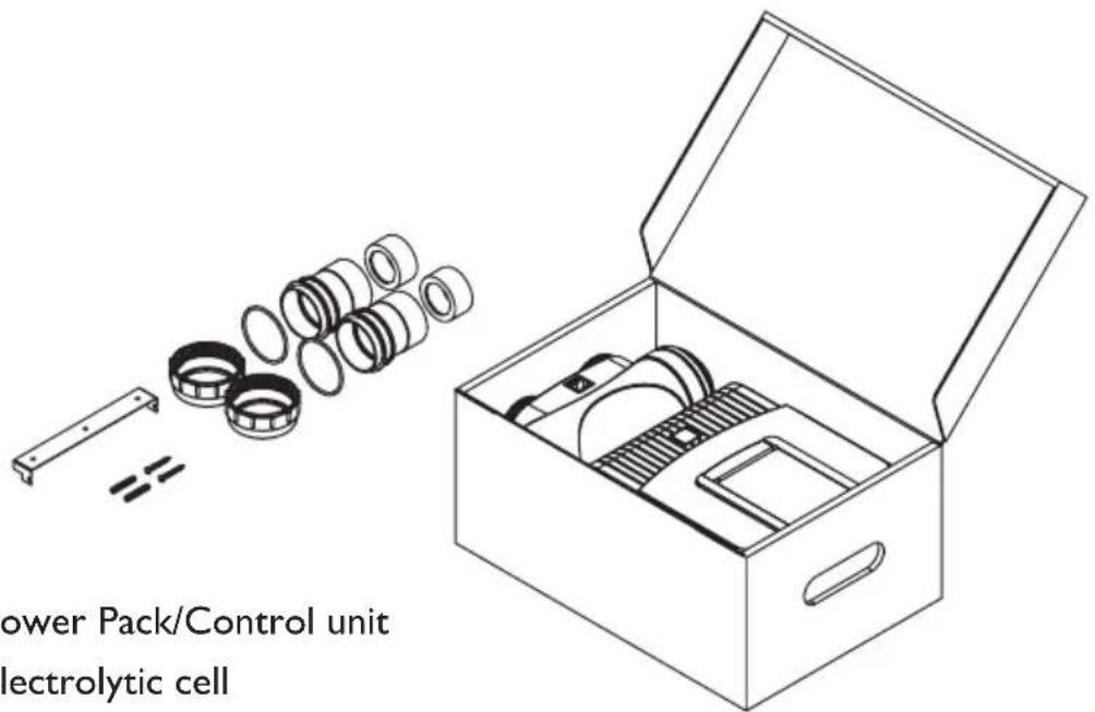 power Pack/Control unit electrolytic cell