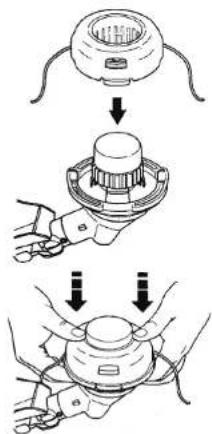 Diagram illustrating three-step mechanical assembly steps with Chinese labels