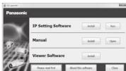 PANASONIC WV-SFR531 - Configuring the camera so that it can be accessed from a PC - 1