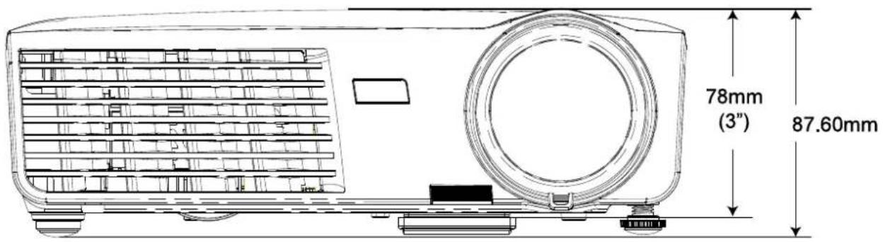 78mm (3") 87.60mm