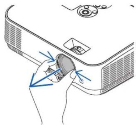 NEC NP-ME301X - Press the POWER) button on the projector cabinet or the POWER ON button on the remote control. - 1