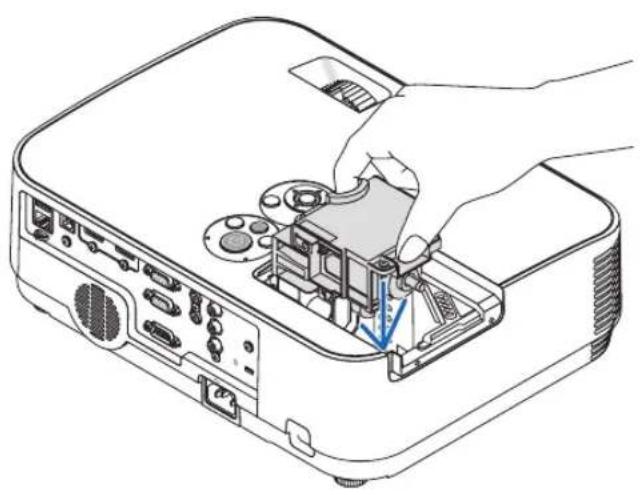 NEC NP-ME301X - Install a new lamp housing. - 1