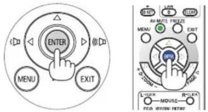 ENTER MENU EXIT A-INPUTS FREEZ MENU EXIT L-CLK MOUSE R-CLEAR FCD AUTO MENU