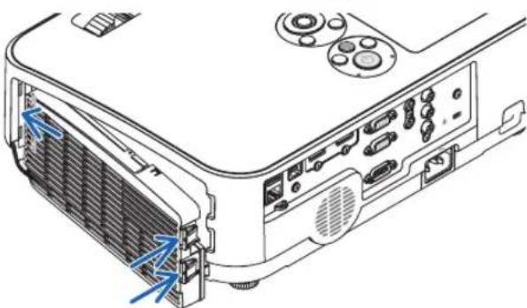 NEC NP-ME301X - Put the filter unit back to the projector cabinet. - 4