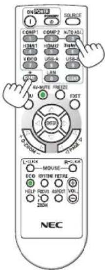 ON POWER I COMP1 HDMI1 VIDEO + - AV-MUTE PRELIZE U SUPPORT SOURCE AUTO AS2 3pin USB-A LAN EXIT ON T/O ZOOM R=0.1K MOSIVE NEC SYSTEM FETURE HELP FOCUS APPORT VOL. 200M NEC