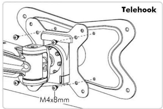 Atdec AC-AP-2010 - Step. 2 Attaching the Adapter Plate to your Mount Head - 3