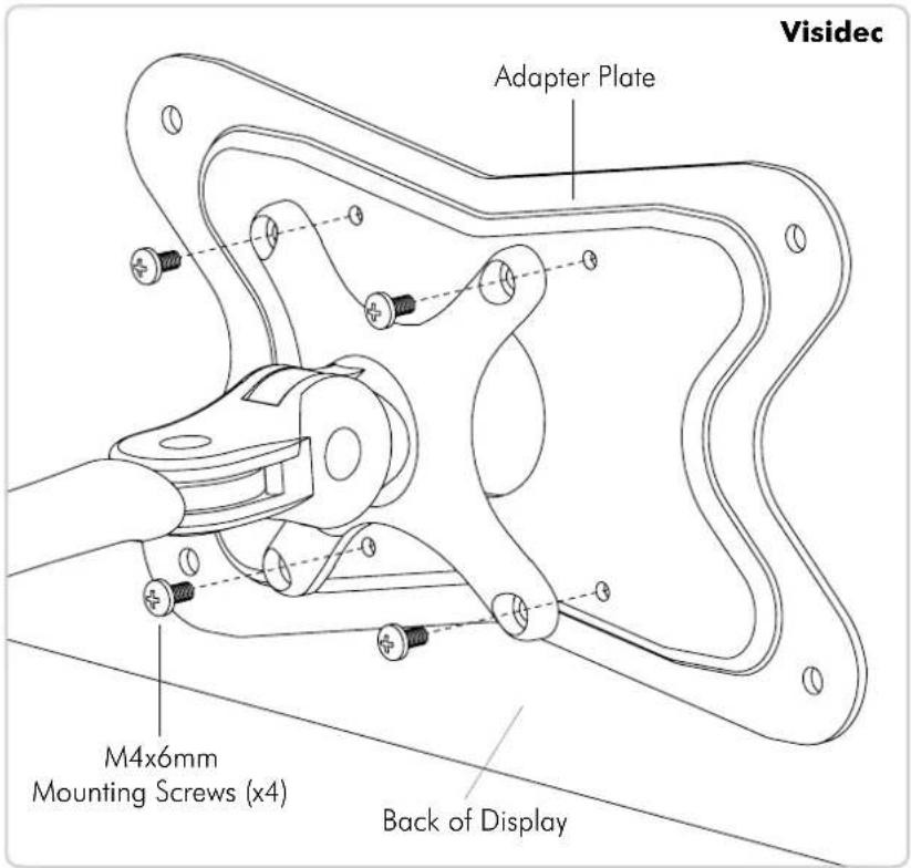 Atdec AC-AP-2010 - Step. 2 Attaching the Adapter Plate to your Mount Head - 1