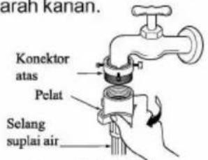 Konektor atas Pelat Selang suplai air