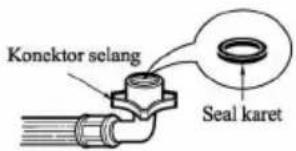 Konektor selang Seal karet