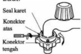 Seal karet Konektor atas Konektor tengah