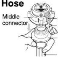 LG WF-T7010TP - Separate Middle connector from Water Supply Hose - 1