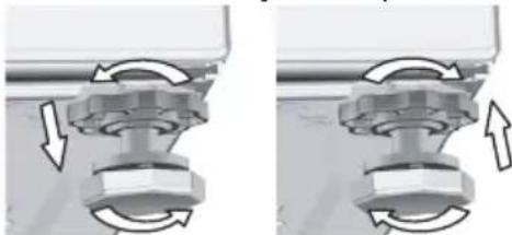 GRUNDIG GWN37P432 - Jalkojen säätäminen - 3
