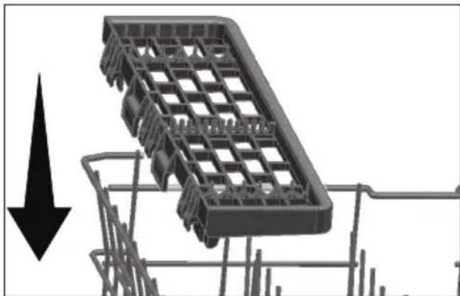 GRUNDIG GNU 4P821 - Højdejusteret holder i øverste kurv - 4