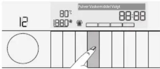 Pulver Vaskemiddel Valgt 12 80°C 1800° 80:88