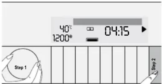 40° 1200° 04:15 Step 1 Step 2
