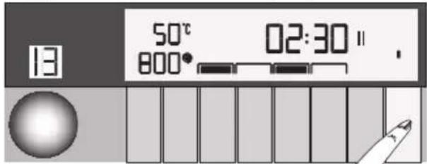 13 50°C 800° 02:30" .