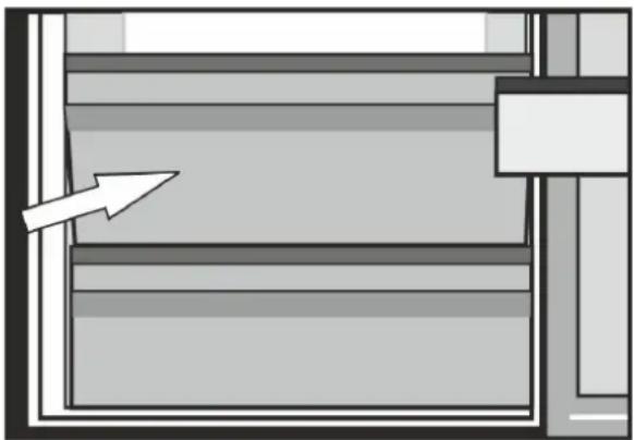 GRUNDIG GKNE262E40FXN - Avdeling til oppbevaring av bedervelige matvarer (lav temperatur) (-2°C - +3°C). - 1