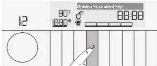 Flydende Vaskemiddel Valgt 12 80°C 1000° 80:00 ○