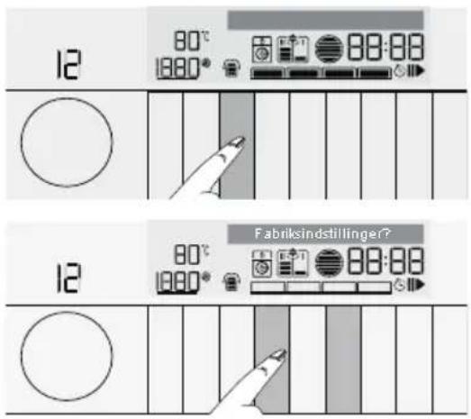 12 80°C 1880° 88:88 Fabriksindstillinger?