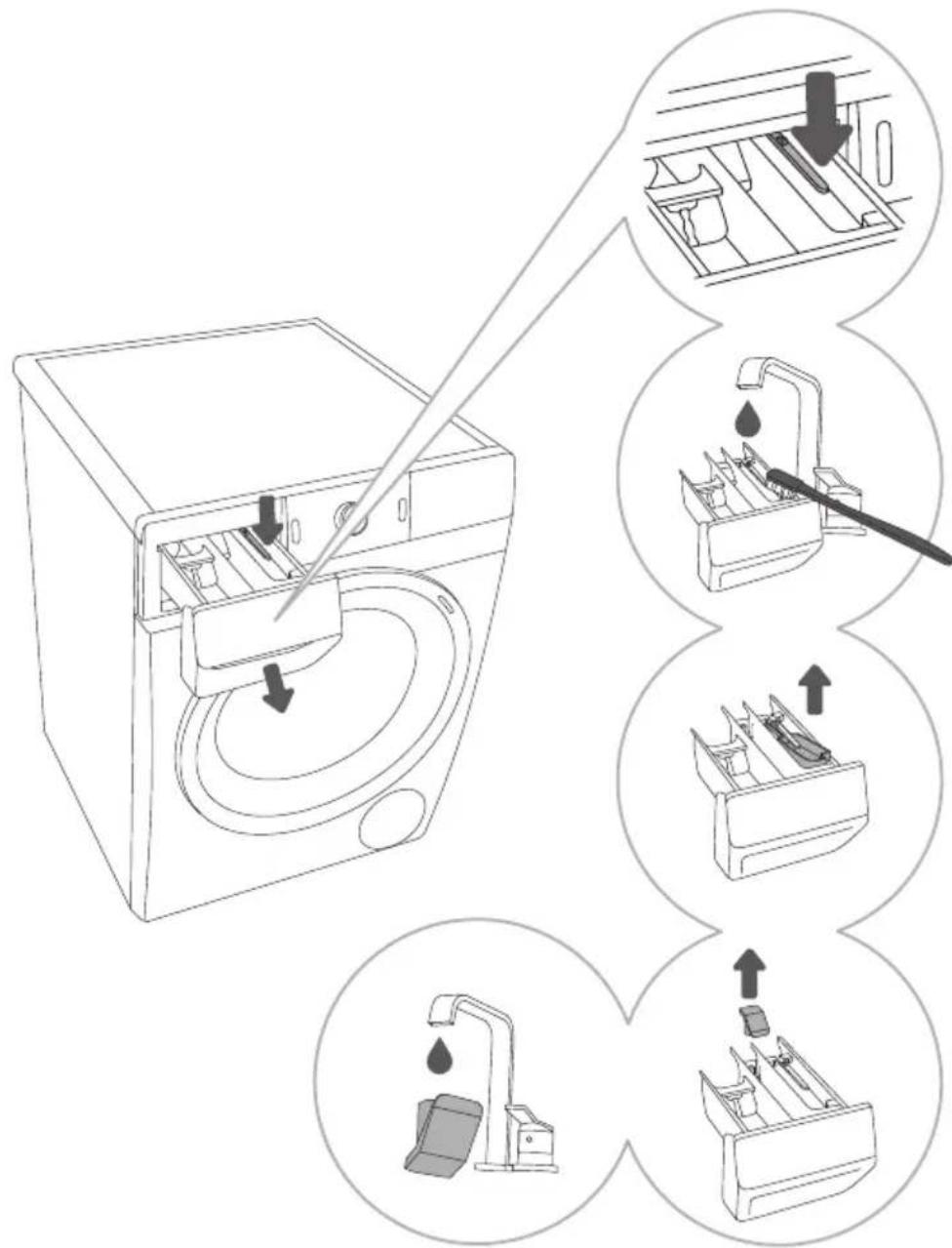 HISENSE WFGE90161VM - RENG∅RING AF SÆBESKUFFEN - 1