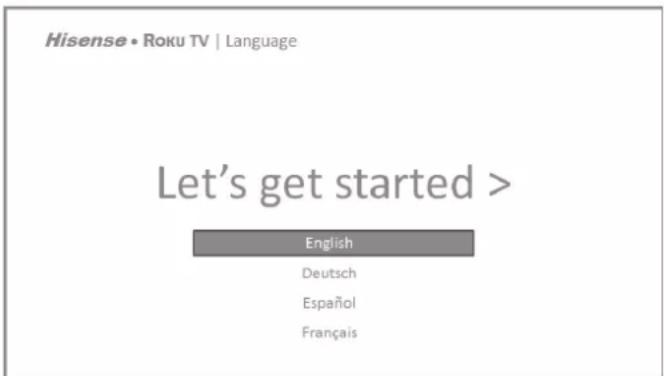 HISENSE 50R6107 - Starting Guided Setup - 1