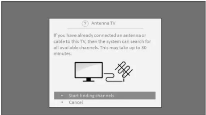HISENSE 50R6107 - How do I set up the TV tuner? - 1