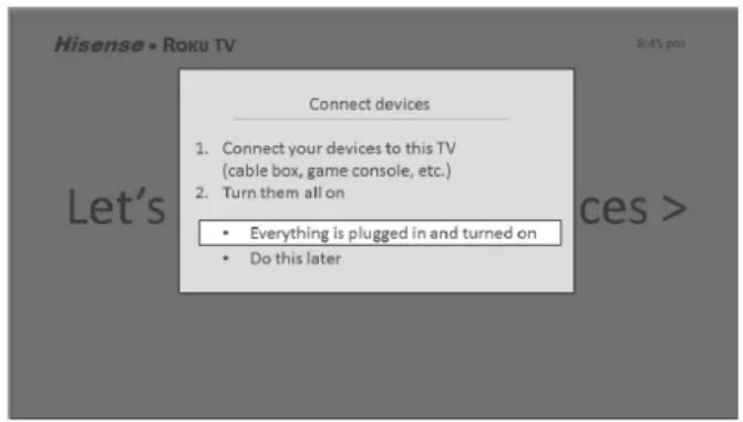 HISENSE 50R6107 - Why do I need a Roku Account? - 1