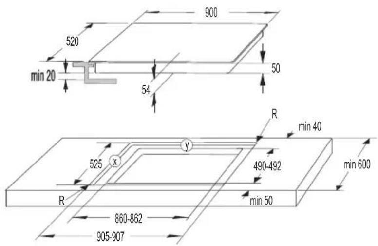 HISENSE CH640KS - Bordplade af keramik, træ eller glas - 12