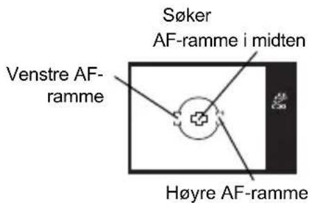 Søker AF-ramme i midten Venstre AF- ramme Høyre AF-ramme