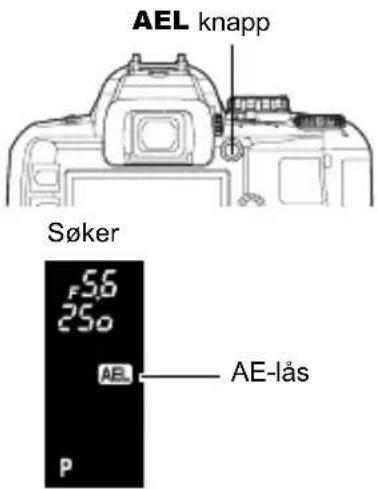 OLYMPUS E-400 - AE-lås – Låse eksponeringen - 1