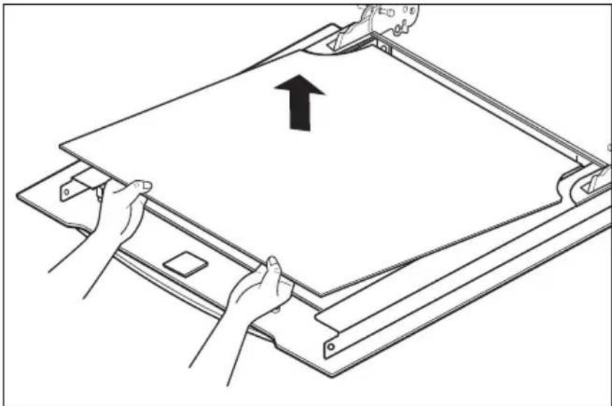 LG LB621100S - Procedure i forbindelse med afmontering af låge ved rengøring - 3