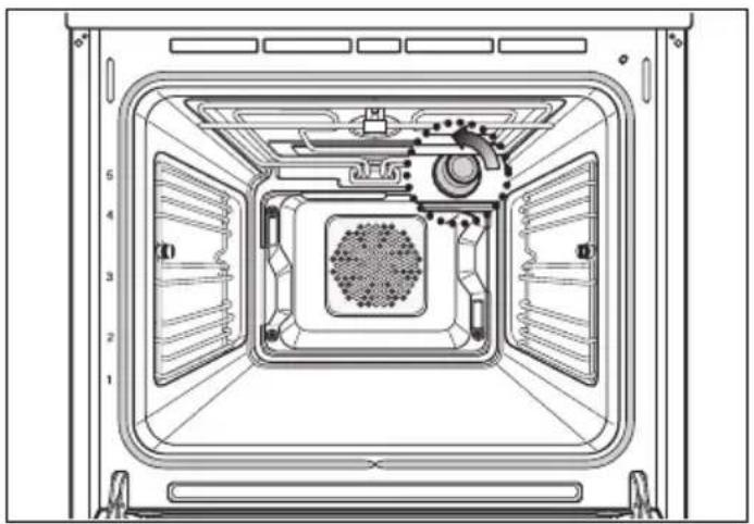 LG LB621100S - Udskiftning af pære i ovn - 1