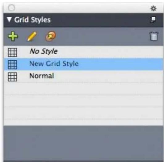 Grid Styles No Style New Grid Style Normal