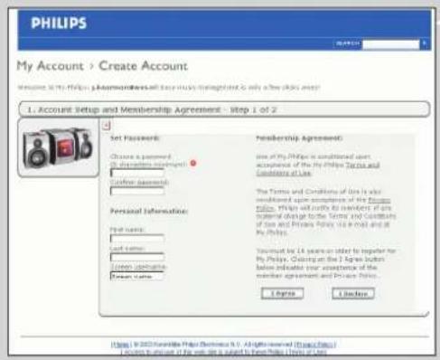 PHILIPS Streamium SL400I - Første gang, du trykker på knappen INTERNET - 3