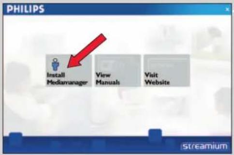 PHILIPS Streamium SL400I - Start med at installere Philips Media Manager - 2