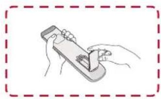 VIEWSONIC IFP7550-M2 - Inserting Remote Control Batteries - 3