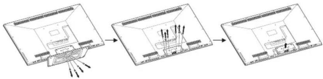 WESTINGHOUSE LD-4695 - REMOVING THE LED TV BASE - 2