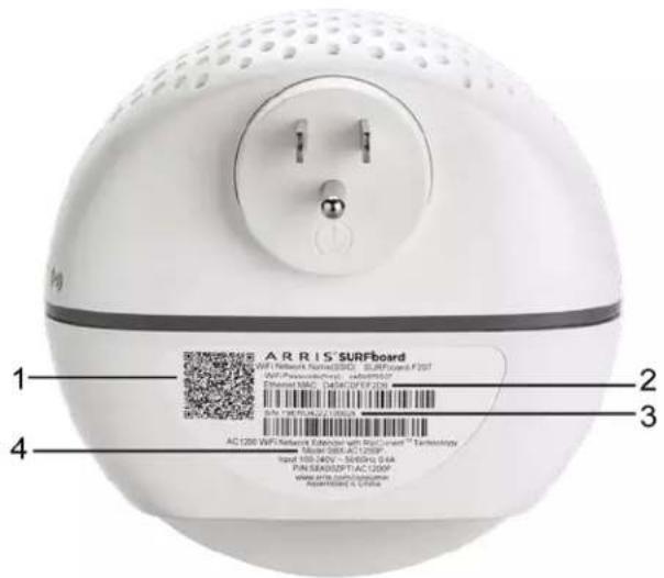 ARRIS SURFboard 1 2 3 4 AC 000 WRF Network External with High- Level Technology Model 000-AC 000P Input: 150.34V ~ 945kV 0.6A PIN: 58/02/PT: AC 000P www.aris.com/ab.com Reperficient & Climate