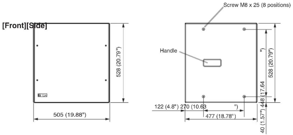 TOA FB-150W - DIMENSIONAL DIAGRAM - 1