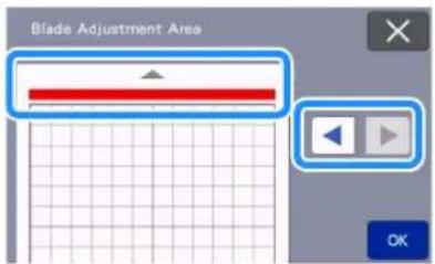 Blade Adjustment Area OK