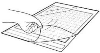 BROTHER ScanNcut SDX85M - Peel off the protective sheet from the adhesive side of the standard tack adhesive mat. - 1