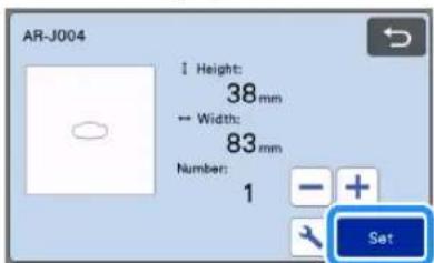 AR-J004 1 Height: 38 mm → Width: 83 mm Number: 1 Set