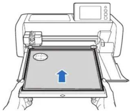 BROTHER ScanNcut SDX85M - Attach the material for the background to the - 1