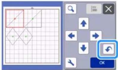 Screenshot of a graphic editing interface showing selection tool and grid, with Chinese UI elements and a highlighted 'OK' button.