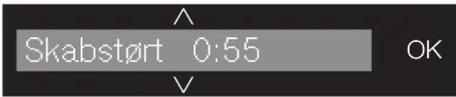 Skabstørt 0:55 OK