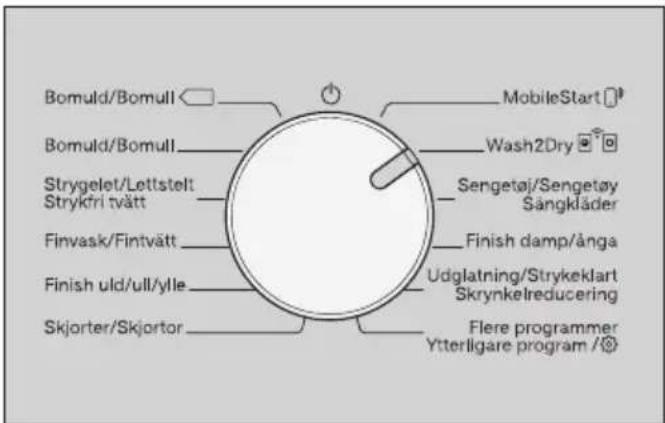 MIELE TCL 790 WP - Valg af Wash2Dry - 1