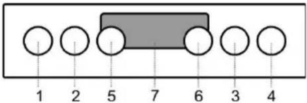 1 2 5 7 6 3 4