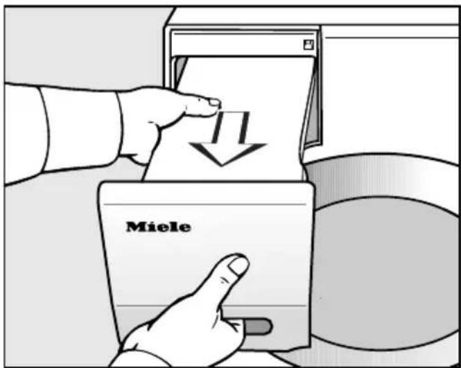 MIELE TEJ 665 WP - Beholderen til kondensvand tømmes - 1