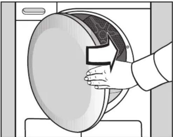 MIELE TED 445 WP - Døren lukkes - 1